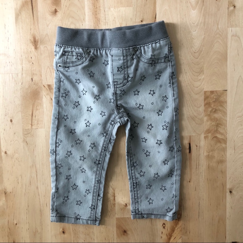 Cat & Jack grey stars jegging legging